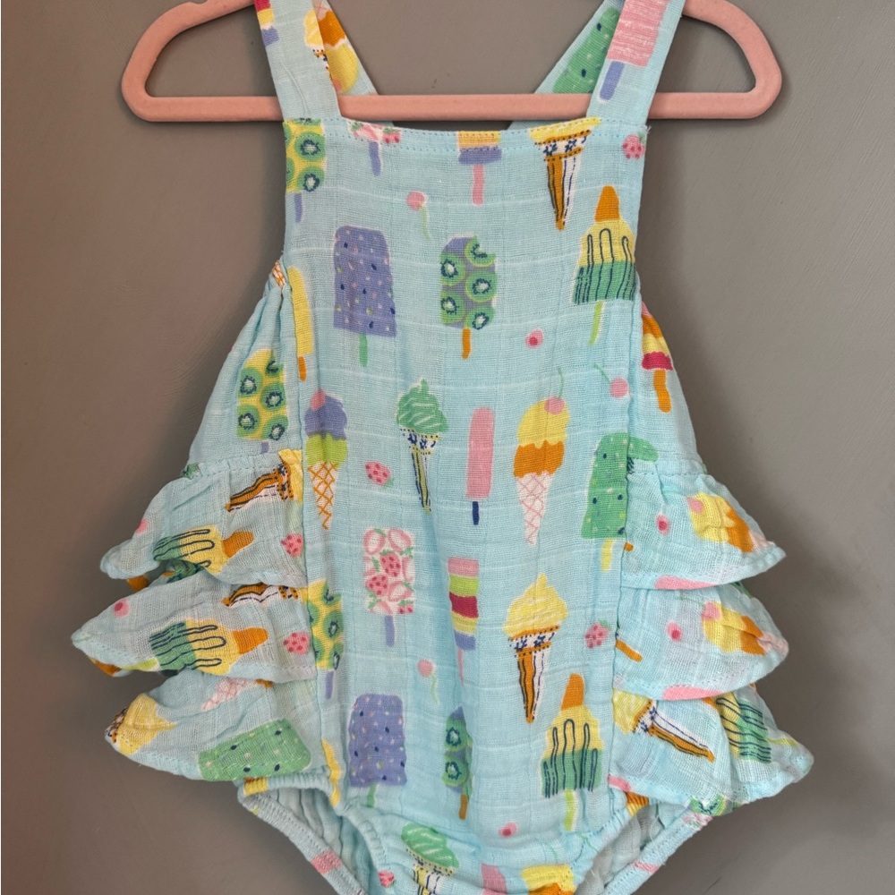 Angel Dear Ice Cream Print Baby Romper